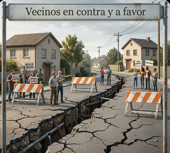 Ilustración de la reunión en el Ayuntamiento