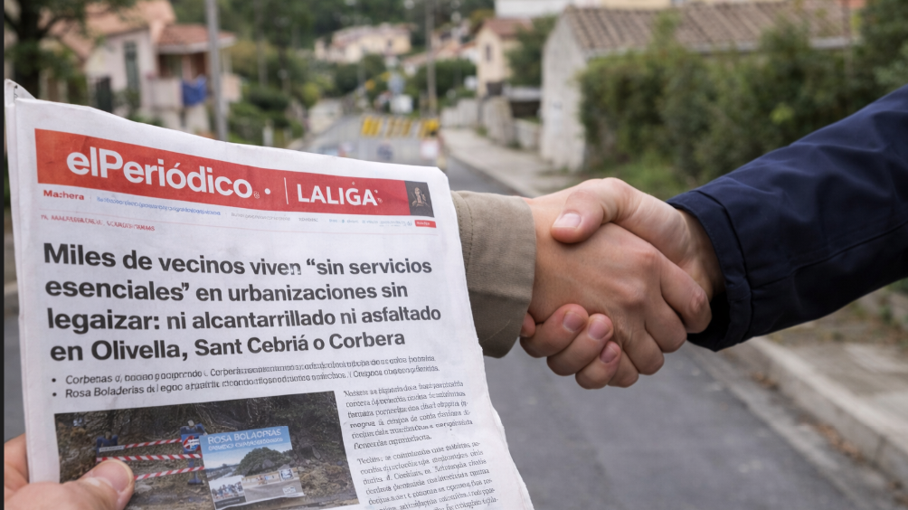 Imagen que representa el reconocimiento institucional del problema de las urbanizaciones en Corbera