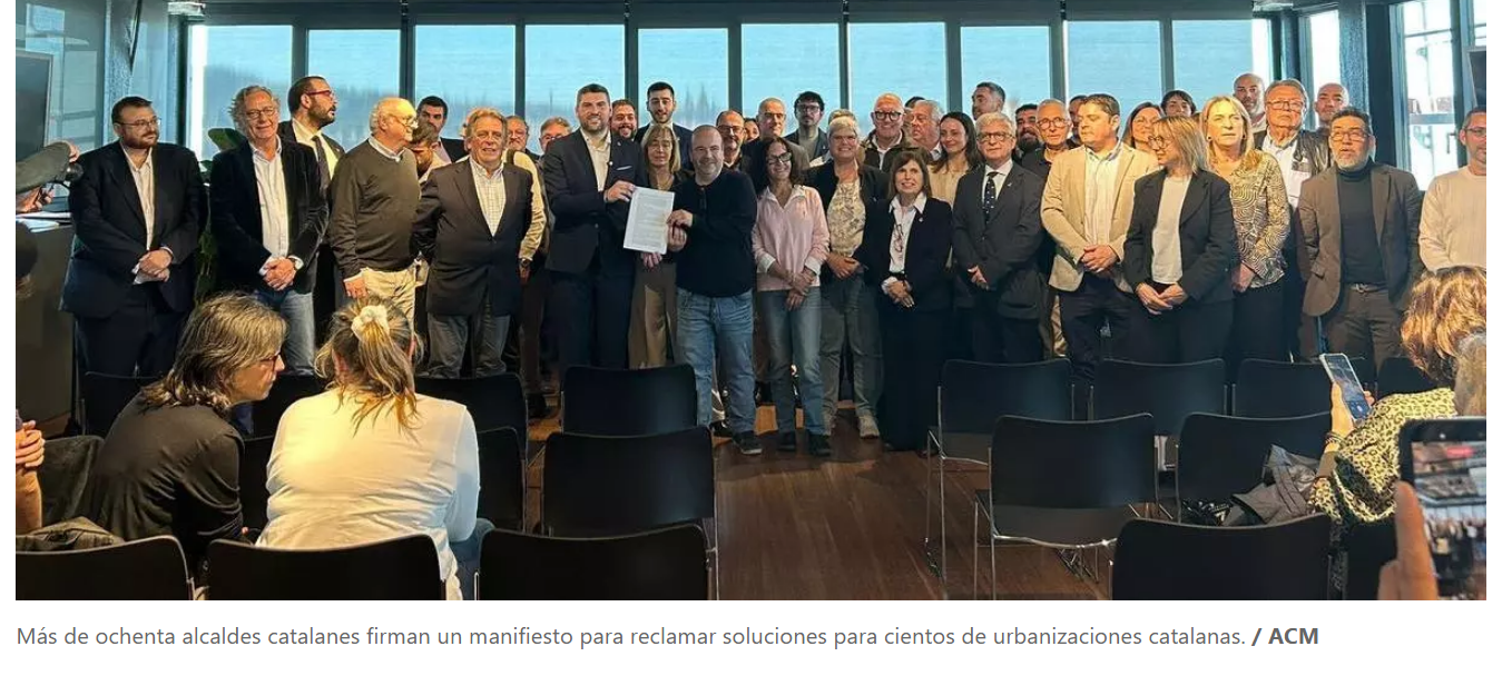 Más de 80 alcaldes pidiendo regularizar urbanizaciones